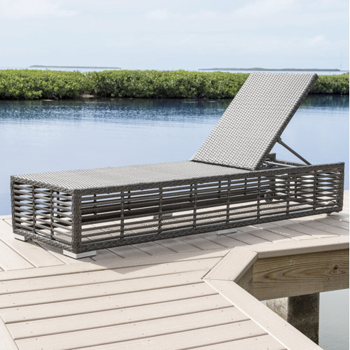 Panama Jack Graphite Outdoor Wicker Chaise Lounge Wayfair